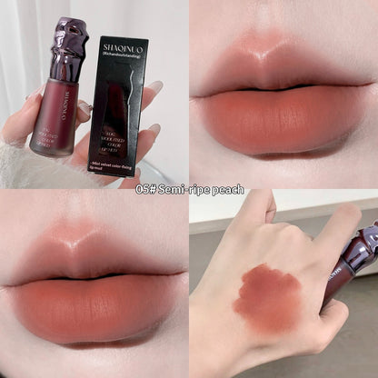 Mist Velvet Color-Fixing Matte Lip Glaze Lippenstift, der Ihren Teint heller aussehen lässt