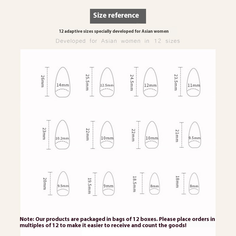 Mädchen-Mandelnagel mit geriffelter Oberfläche und Glitzer