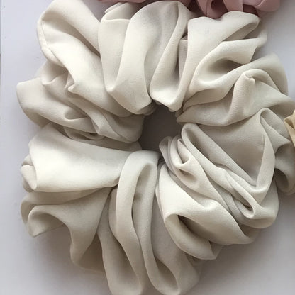 Großer Kopfstrauß aus Chiffon, Dickdarmring, Haarring