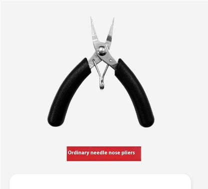 Werkzeugset für die manuelle Montage von Modellen: Schere, Pinzette, Lineal, Klebstoff