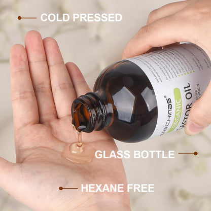 Bio-Rizinusöl, kaltgepresst, feuchtigkeitsspendend und pflegend