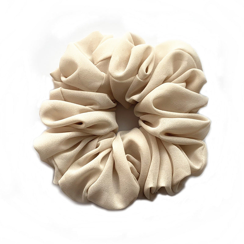 Großer Kopfstrauß aus Chiffon, Dickdarmring, Haarring