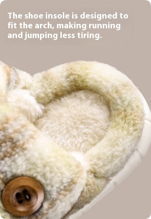 Geräuschlose, dicke, warme Hausschuhe für Kinder