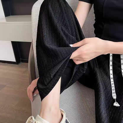 Casual New Straight-leg Draped Women's Loose Korean-style Floor-length Pants