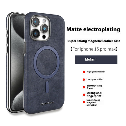 Galvanisierte Halbpackung Externe Magnetring-Handy-Schutzhülle