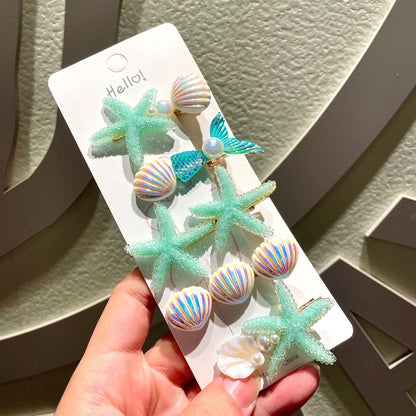 Children's Creative Starfish Shell Hairpin