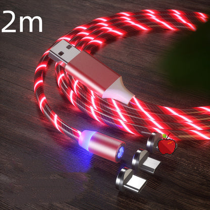 Magnetisches Ladekabel, Schnellladekabel, Beleuchtung, Micro-USB-Kabel, LED-Magnetladegerät, Typ-C-Kabel