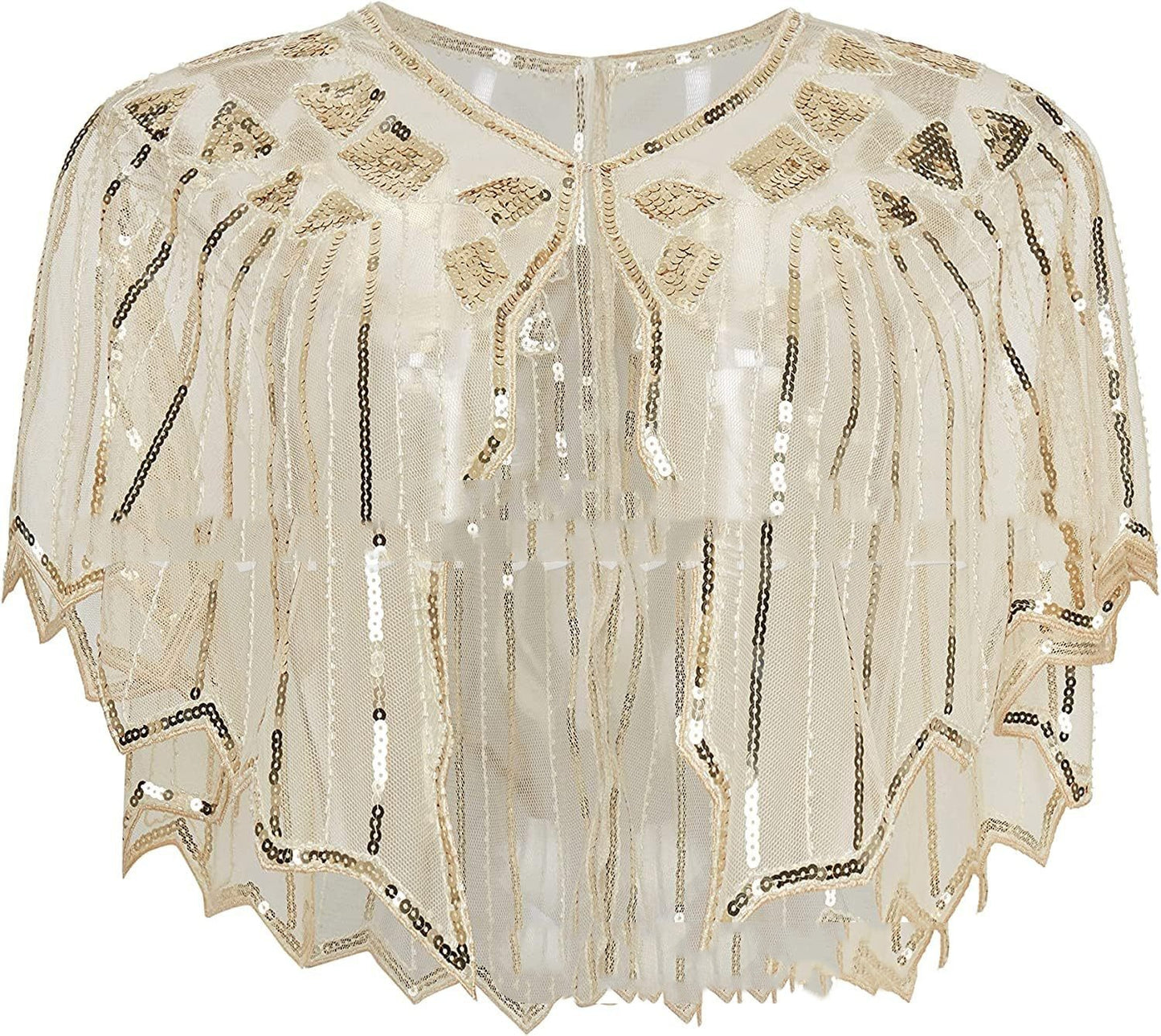 Mesh With Sequins Short Cape Evening Dress Party Dinner Cheongsam Outerwear Cross-border