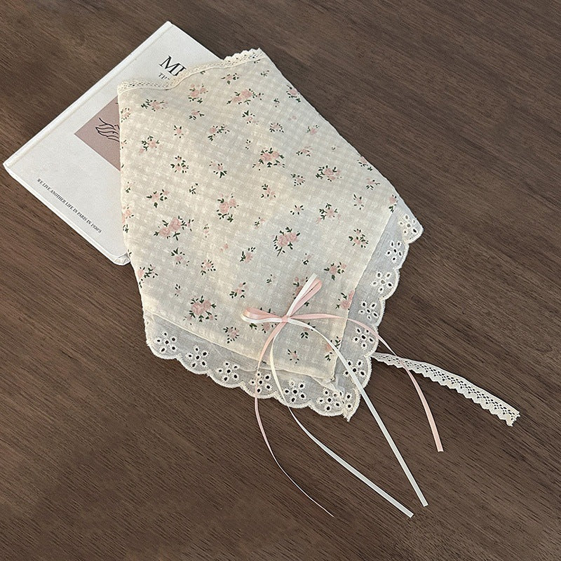 Female Sweet Dopamine Lace Hair Band Headcloth