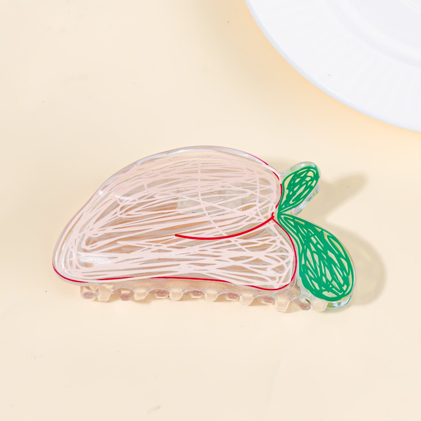 Portable Korean Creative Fruit Transparent Grip