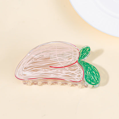 Portable Korean Creative Fruit Transparent Grip