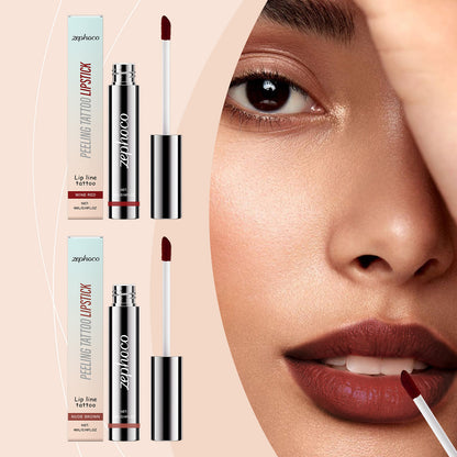 Farbbeständiger, abziehbarer Lipgloss, feuchtigkeitsspendend, hinterlässt keine Flecken auf Tassen