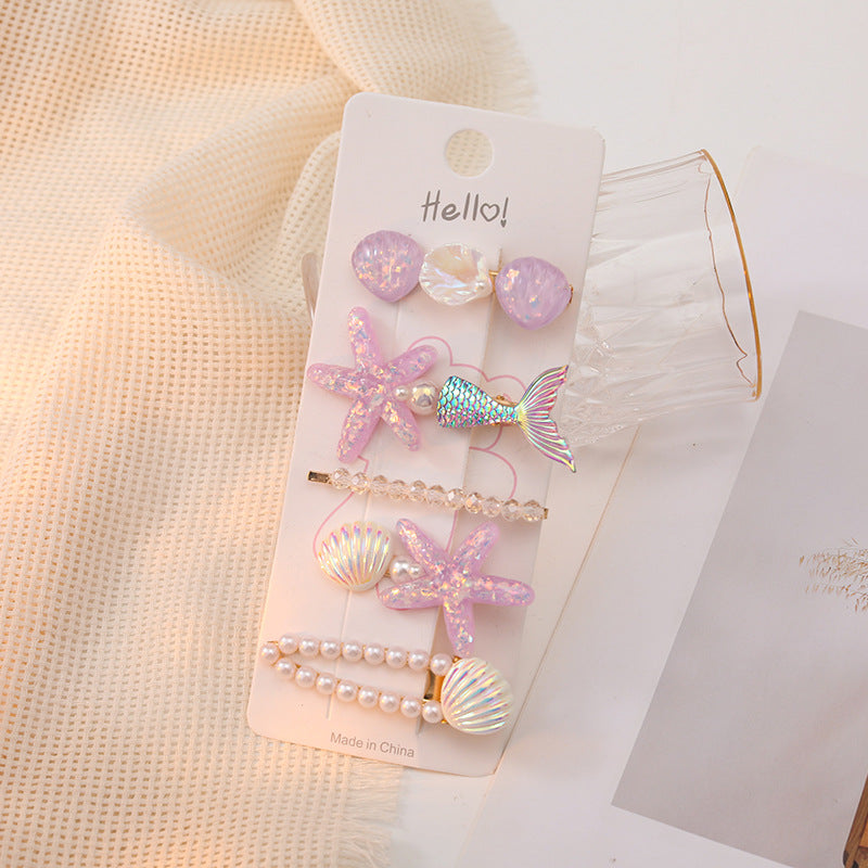 Children's Creative Starfish Shell Hairpin