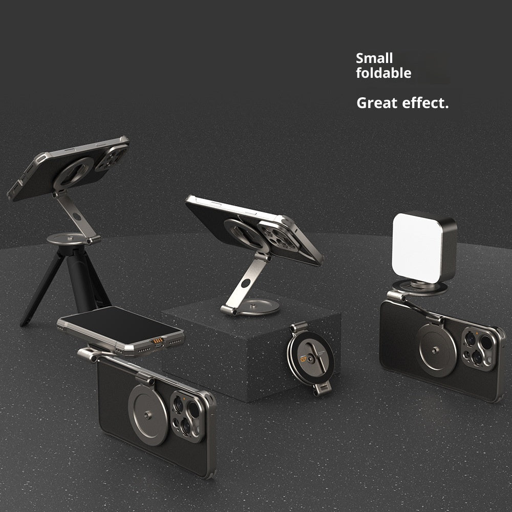 Professional Photography Cold Shoe-Port Accessories Mobile Phone Double Magnetic Bracket