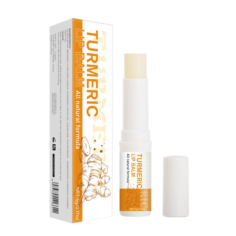 Lippenpflege zur Aufhellung dunkler Lippen: Kurkuma-Balsam