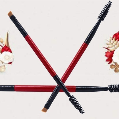 Mascara-Bürste 2-in-1 Tragbares Make-up-Werkzeug Fächer