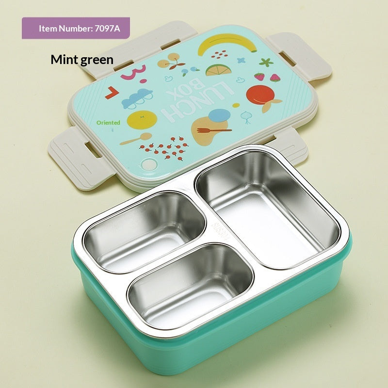 Creative Cartoon Printed 304 Stainless Steel Insulated Lunch Box
