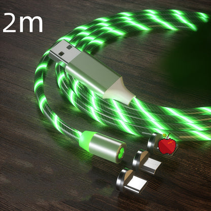 Magnetisches Ladekabel, Schnellladekabel, Beleuchtung, Micro-USB-Kabel, LED-Magnetladegerät, Typ-C-Kabel