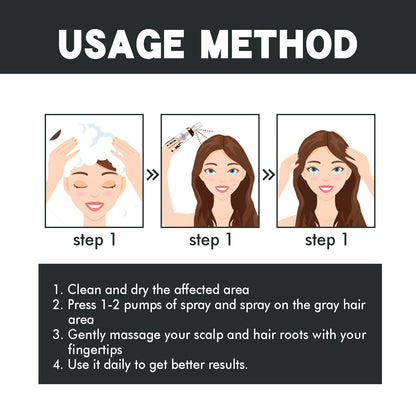 Covering Gray Hair Soft Moisturizing And Dense Care Spray