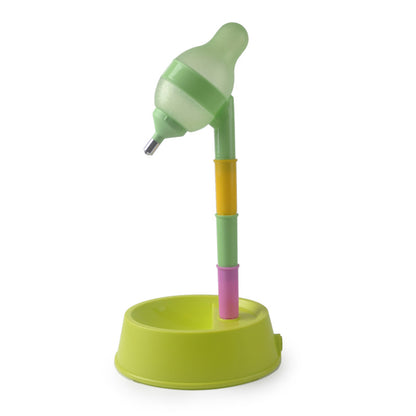 Automatischer Wasserspender für Haustiere mit Ständer, Futternapf und verstellbarer Höhe, Wasserflasche für Katzen und Hunde, Trinkbrunnen