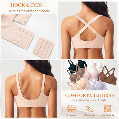 Plus-size Seamless Underwear With Adjustable Shoulder Straps