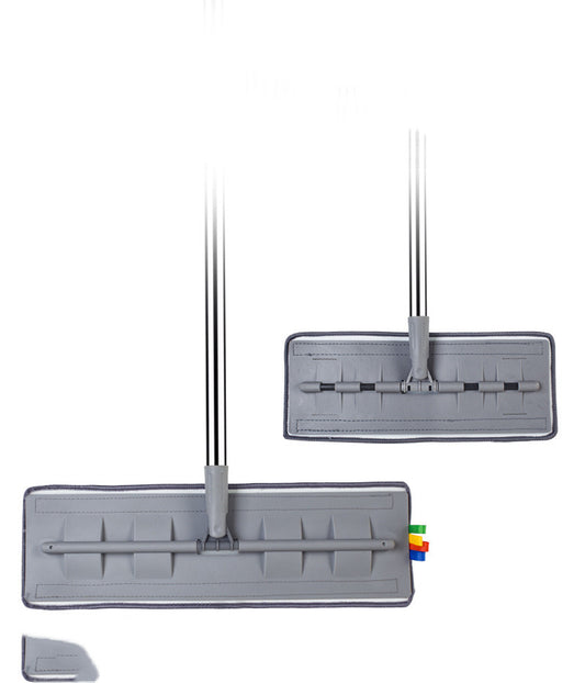 Magischer Silikon-Wischmopp, flacher Wischmopp zum Auswringen, freihändiges Waschen, Mikrofaser-Wischmopp für Zuhause, Küche, Haushalt, Bodenreinigung, Wischmopp-Pads