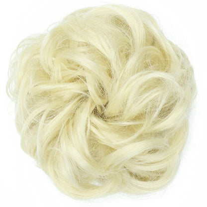 Fluffy Natural Hair Bag Long Beard Bun Artificial Hair Bun