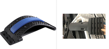 Rückenstrecker, verstellbar, Rückenknacker, Massagegerät für Taille, Nacken, Fitness, Lendenwirbelsäule und Halswirbelsäule, Schmerzlinderung