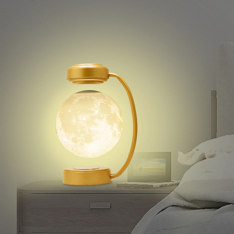 Kabellose 3D-LED-Mond-Nachtlampe mit magnetischer, schwebender und rotierender Kugel – ideal für Schule, Büro, Buchhandlung und Zuhause.
