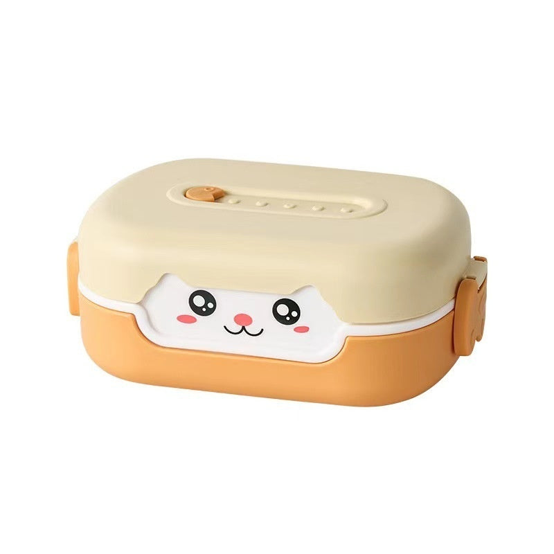 Children Student Portable Divided Lunch Box