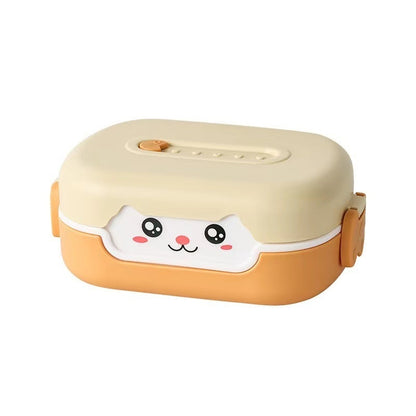 Children Student Portable Divided Lunch Box