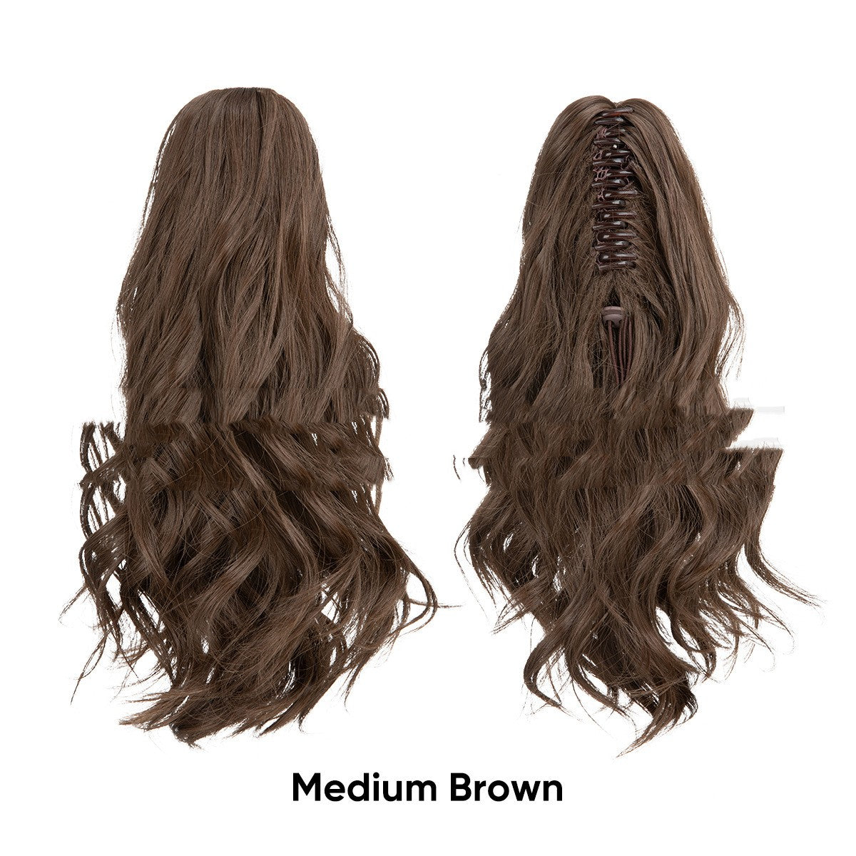 Birnenförmiger Haarknoten, hoher Pferdeschwanz aus Kunstfasern