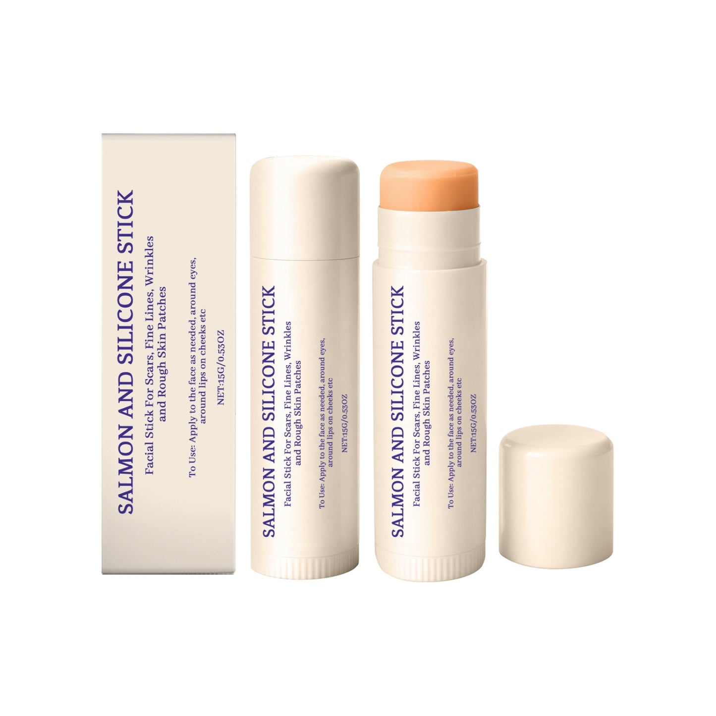 Lachs und Silikonstab