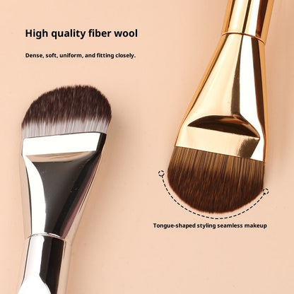 Tongue-shaped Foundation Ultra-thin Seamless Makeup Flat-head Foundation Brush