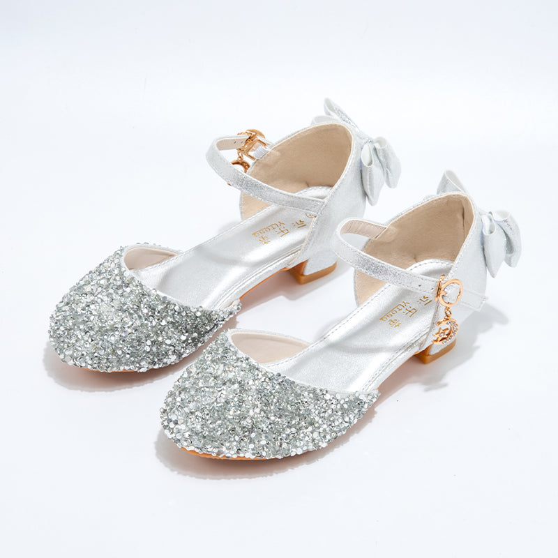 Mädchen-Kristallschuhe, elegante Schuhe, Kinder-High Heels