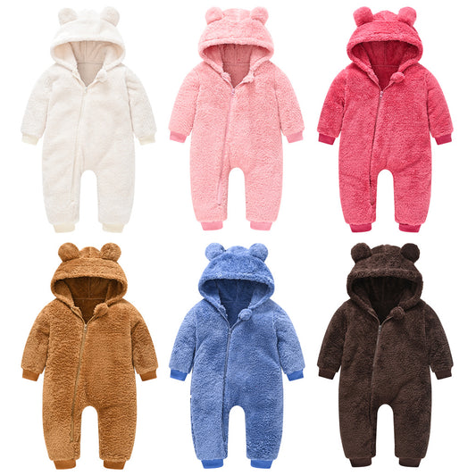 Neues Produkt: Niedlicher Wollpullover-Overall, geeignet für Babys