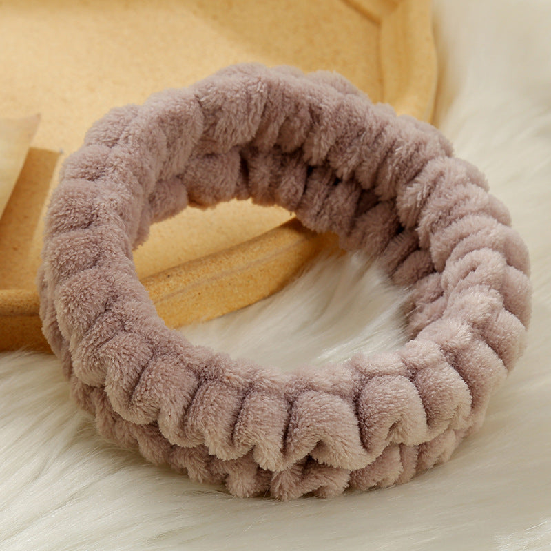 Solid Color Simple Face Wash Headband