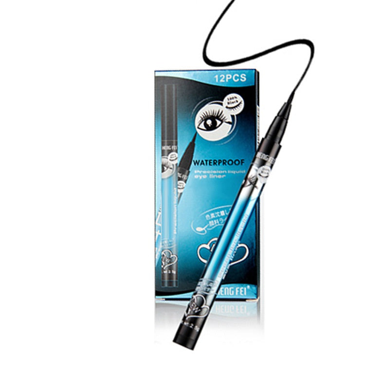 Wasserfester, langanhaltender, wischfester, ultrafeiner schwarzer Flüssig-Eyeliner