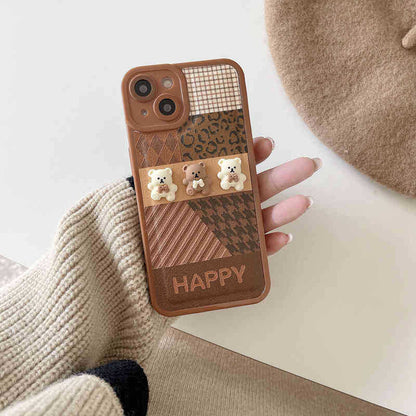 Hochwertige Handyhülle aus Leder und Silikon mit Stoßschutz