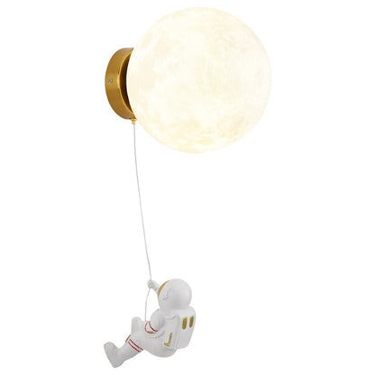 Moderne minimalistische Mond-Wandlampe fürs Kinderzimmer