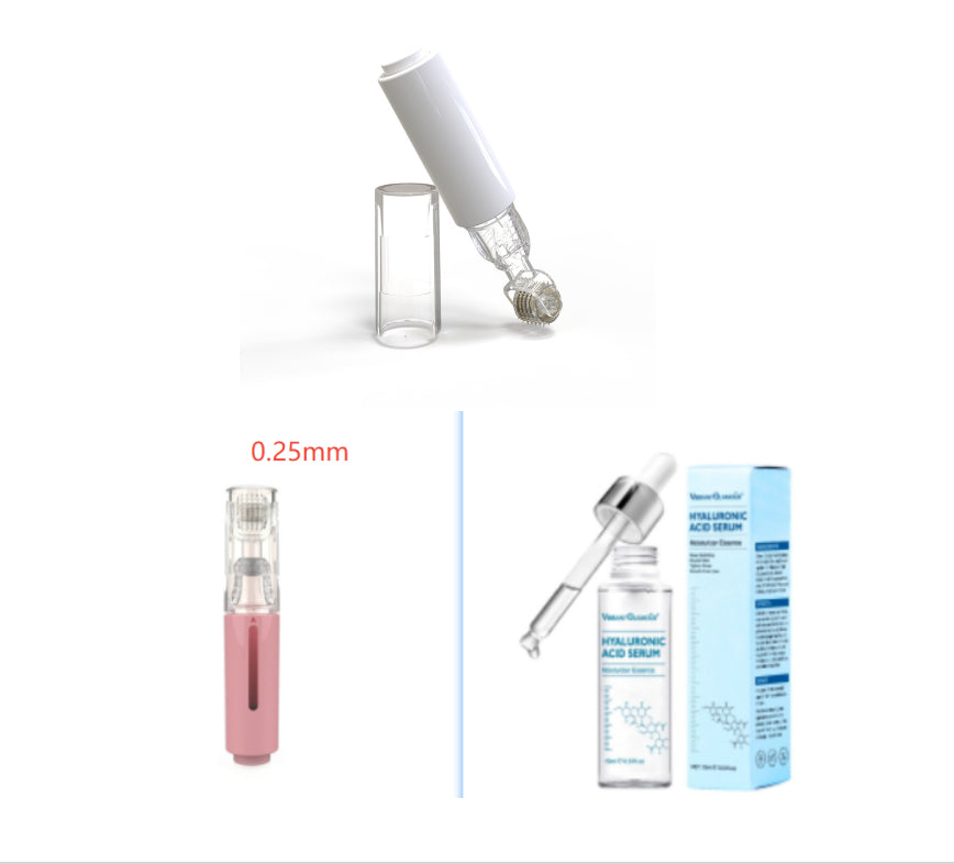 3-in-1-Lippenpflege-Roller, Nadelroller, Lippenroller, Bartwuchs-Roller, Barthaarwuchs-Roller, Bartbehandlungs- und Serum-Applikator