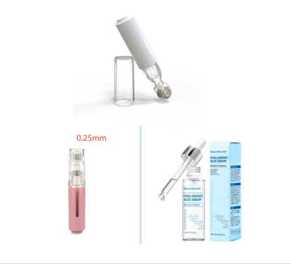 3-in-1-Lippenpflege-Roller, Nadelroller, Lippenroller, Bartwuchs-Roller, Barthaarwuchs-Roller, Bartbehandlungs- und Serum-Applikator