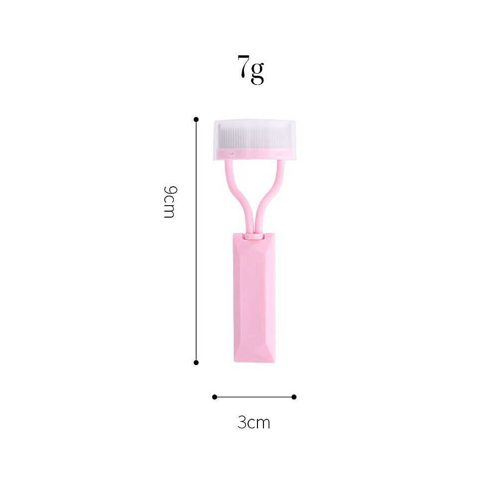 Tragbarer, halbbogenförmiger Wimpernbürstchen mit Edelstahlnadeln
