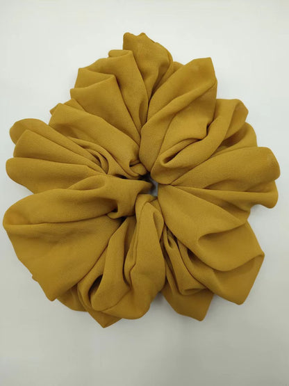 Großer Kopfstrauß aus Chiffon, Dickdarmring, Haarring