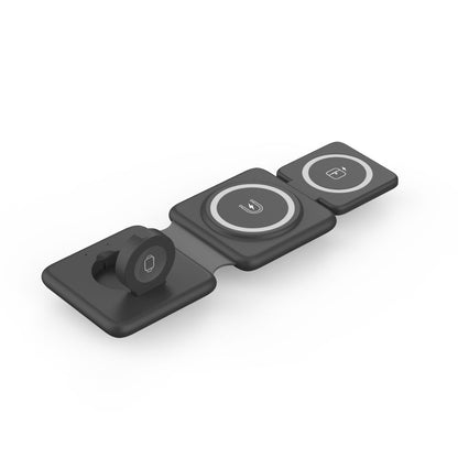 Faltbares kabelloses Ladegerät mit magnetischer Saugfunktion (3-in-1)