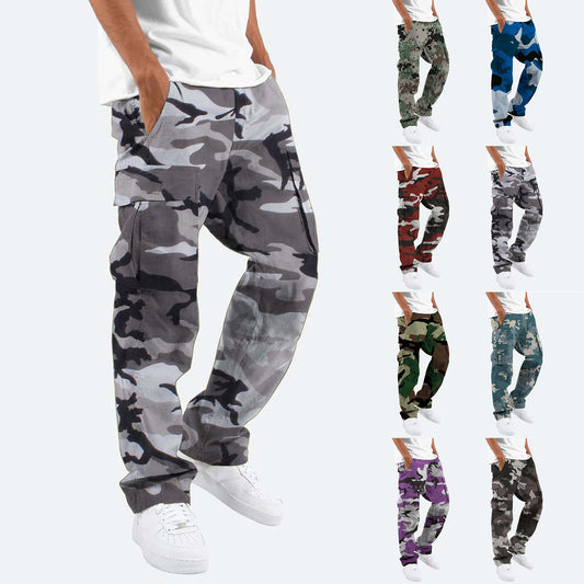 Modische Camouflage-Latzhose für Herren, bedruckte Outdoor-Latzhose, gerade geschnittene Latzhose, Herrenbekleidung, Herrenhosen, Freizeitkleidung