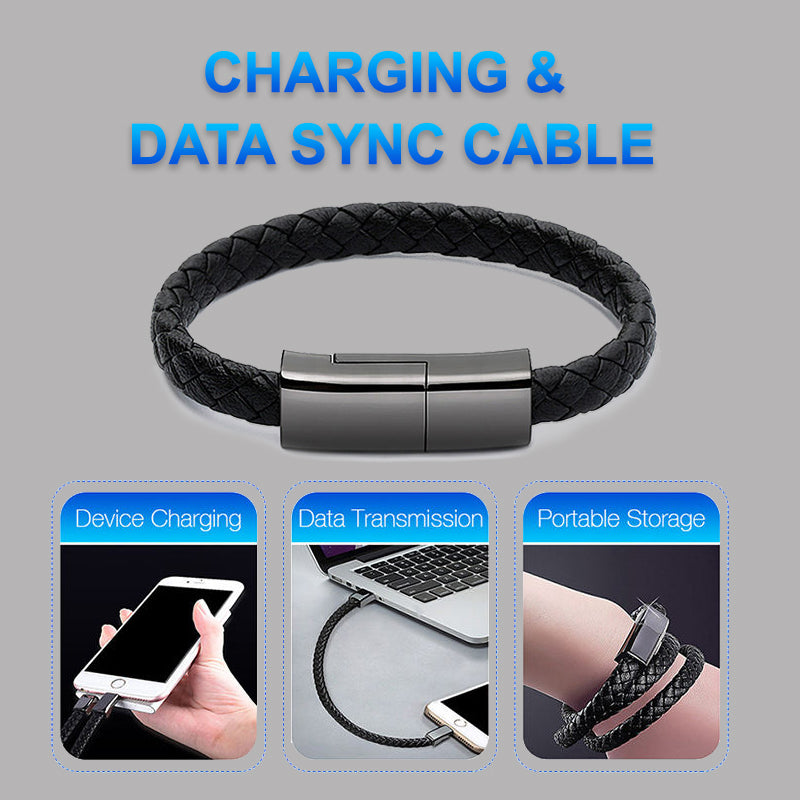Neues Armband-Ladegerät USB-Ladekabel Datenladekabel für iPhone 14 13 Max USB-C-Kabel für Telefon Micro-USB-Kabel