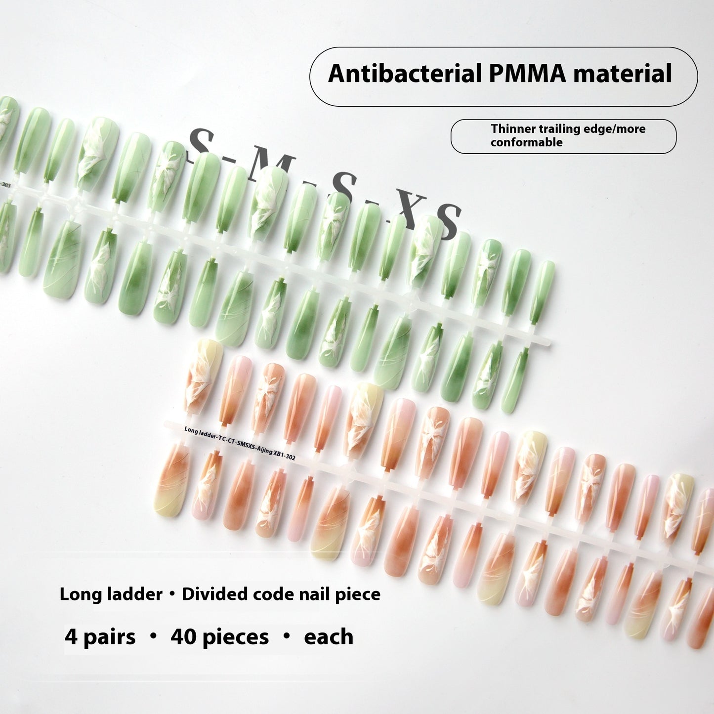 Neue chinesische Schmetterlings-Nagelkunst mit plattierter Kristallversiegelungsschicht