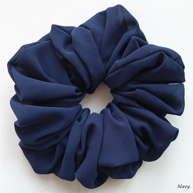 Großer Kopfstrauß aus Chiffon, Dickdarmring, Haarring