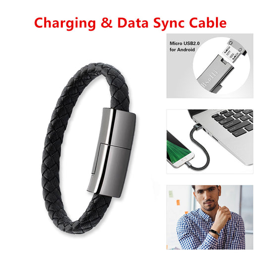 Neues Armband-Ladegerät USB-Ladekabel Datenladekabel für iPhone 14 13 Max USB-C-Kabel für Telefon Micro-USB-Kabel